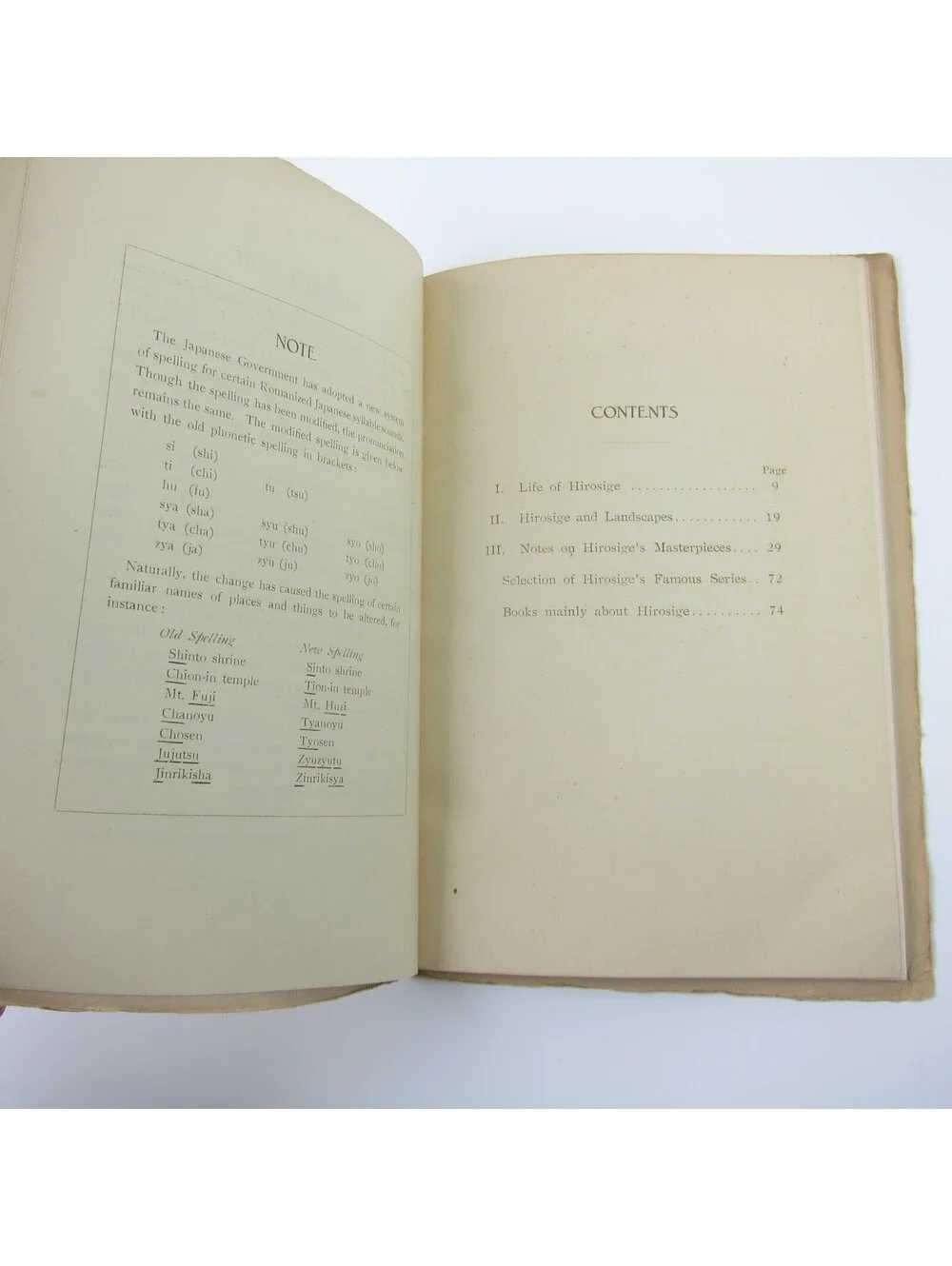 Hirosige And Japanese Landscapes Book Tourist Library 5 by Noguti Vintage 1939